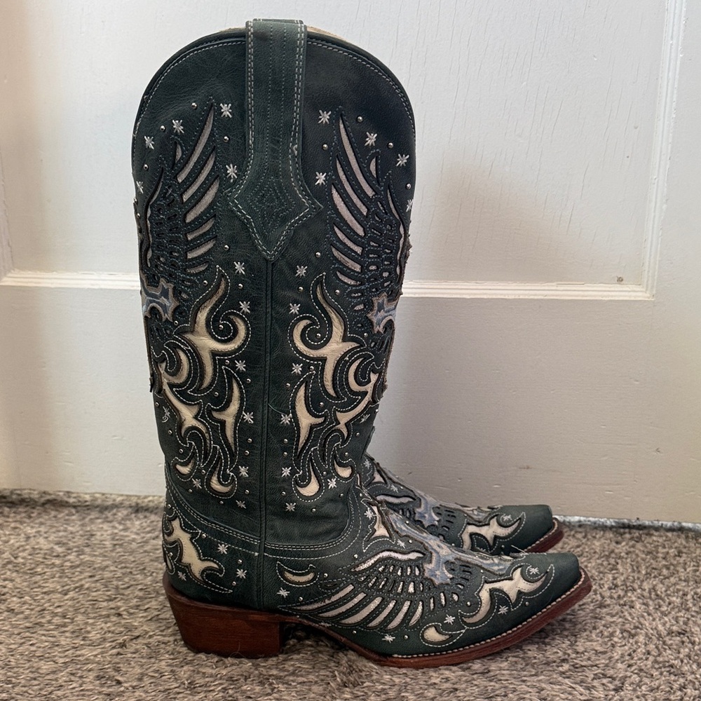 J.B. Dillon Leather Cowboy Boots - Picture 5 of 8